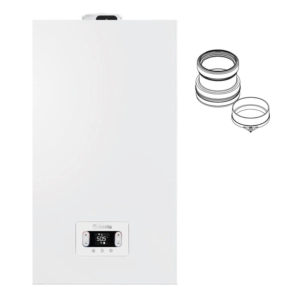 Caldaia a condensazione Beretta CIAO X 30C camera stagna 24 kW Metano/GPL con kit scarico fumi sdoppiato