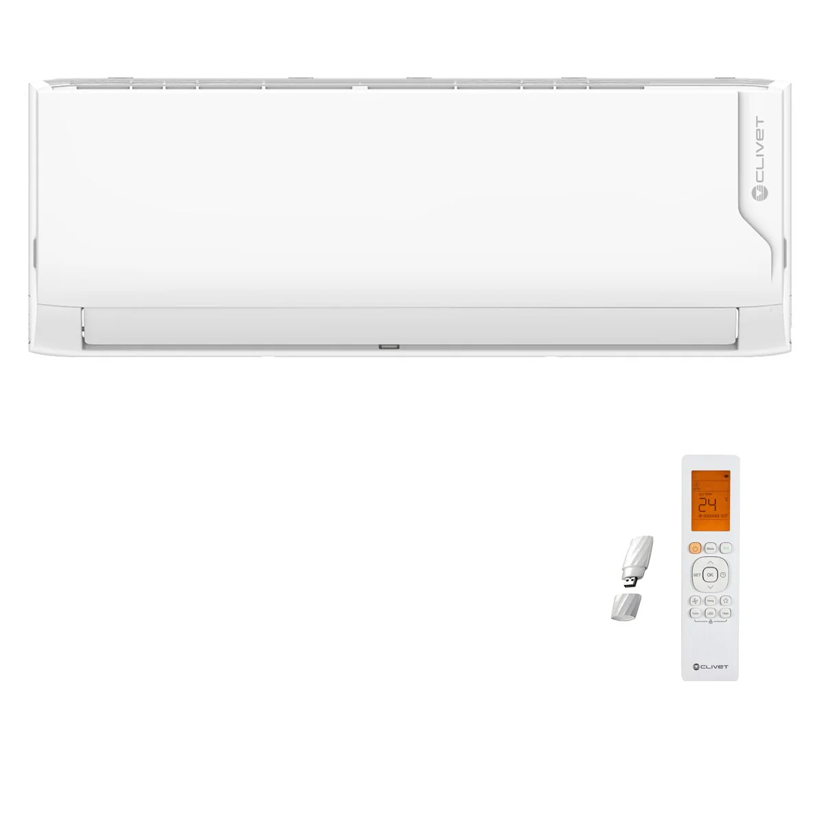 Condizionatore Clivet Cristallo 2 trial split 12000+12000+18000 BTU inverter A++ wifi unità esterna 10.5 kW - Image 2