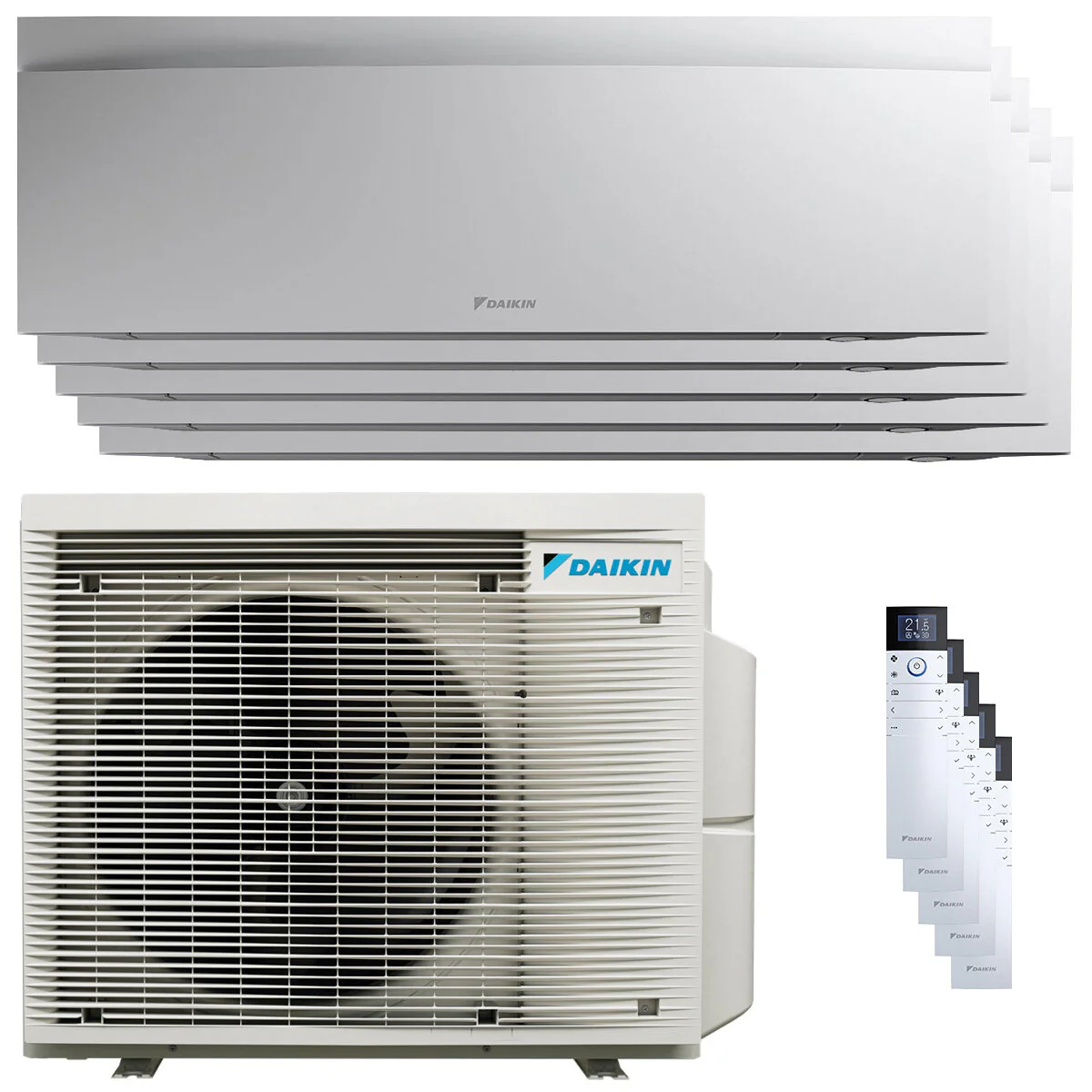 Condizionatore Daikin Emura 3 penta split 7000+9000+9000+12000+18000 BTU inverter A++ wifi unità esterna 7.8 kW Bianco
