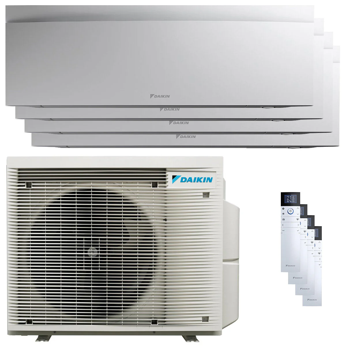 Condizionatore Daikin Emura 3 quadri split 12000+12000+12000+12000 BTU inverter A++ wifi unità esterna 7.4 kW Bianco