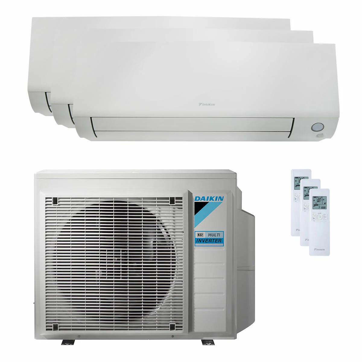 Condizionatore Daikin Perfera All Seasons trial split 12000+12000+12000 BTU inverter A++ wifi unità esterna 7.4 kW