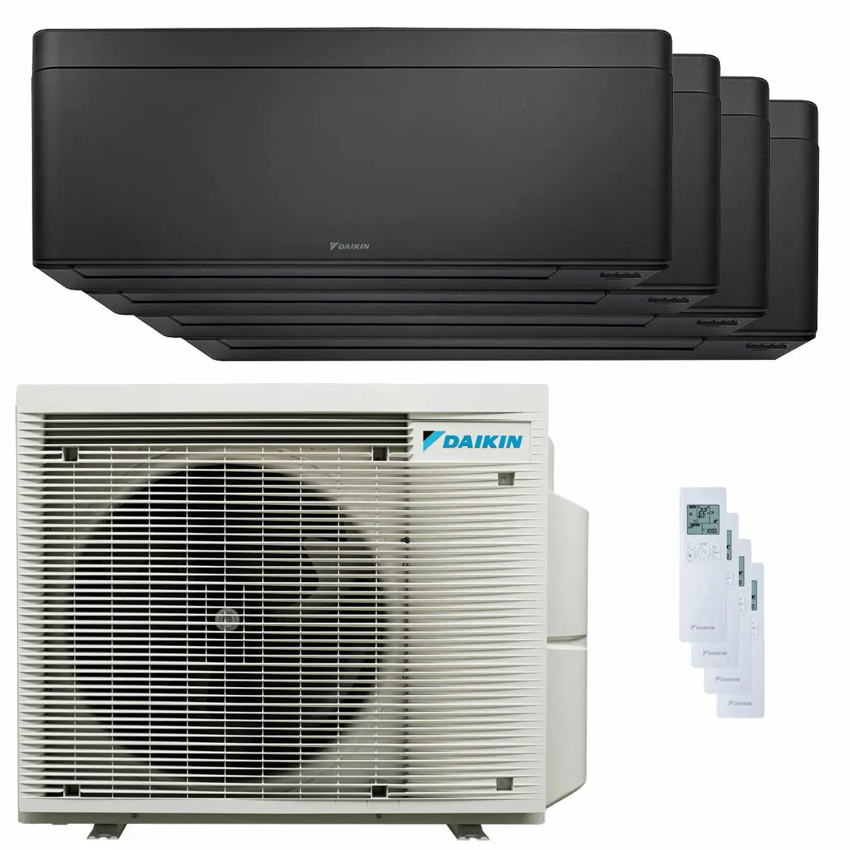 Condizionatore Daikin Stylish Total Black quadri split 12000+12000+12000+12000 BTU inverter A++ wifi unità esterna 7.4 kW