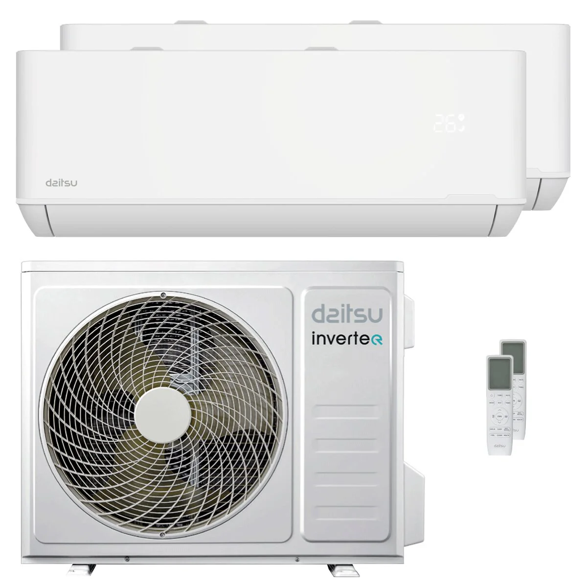 Condizionatore Daitsu Artic TP-4 dual split 12000+12000 BTU inverter A++ wifi unità esterna 7.9 kW