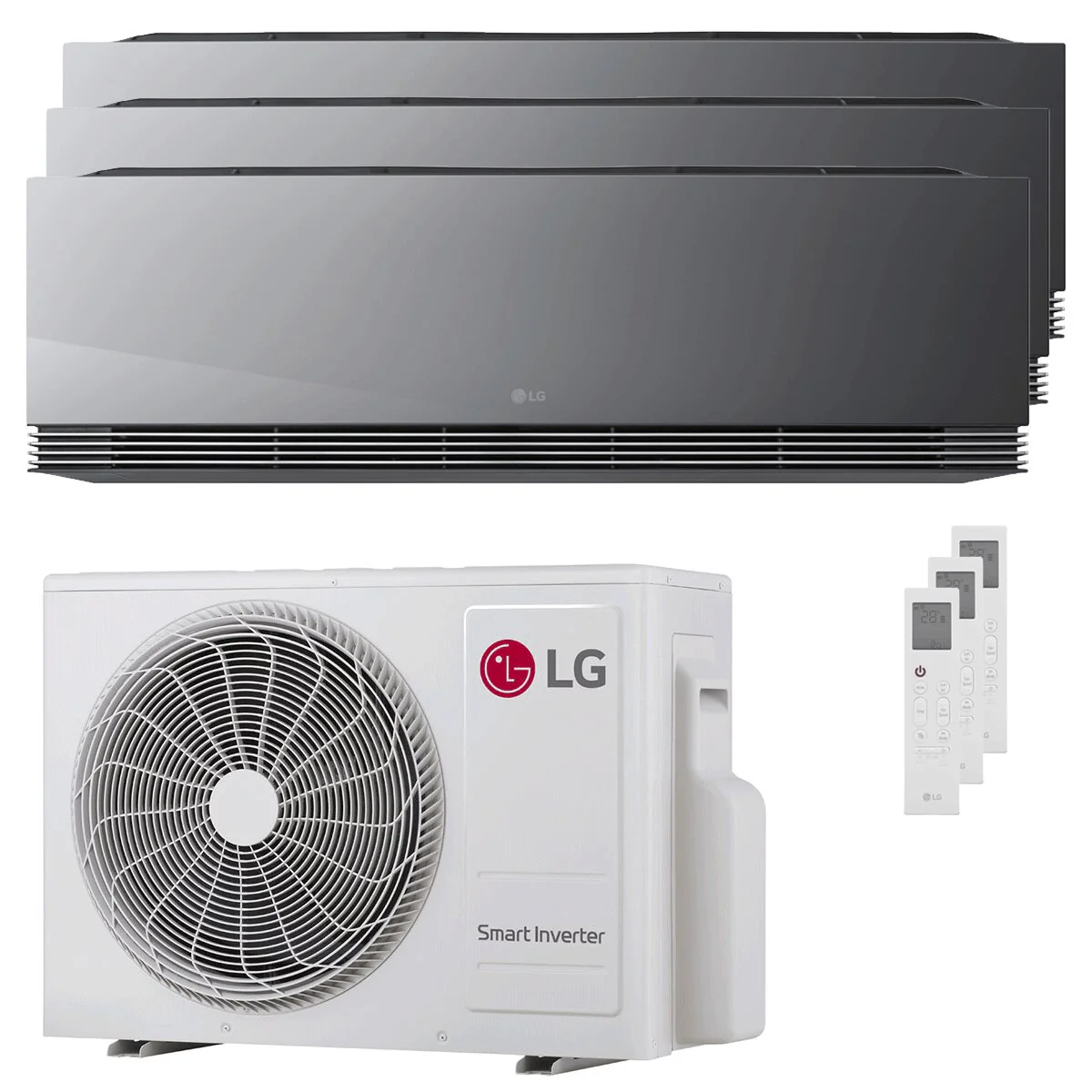 Condizionatore LG ARTCOOL Mirror AI trial split 9000+9000+12000 BTU inverter A+++ wifi unità esterna 5.3 kW