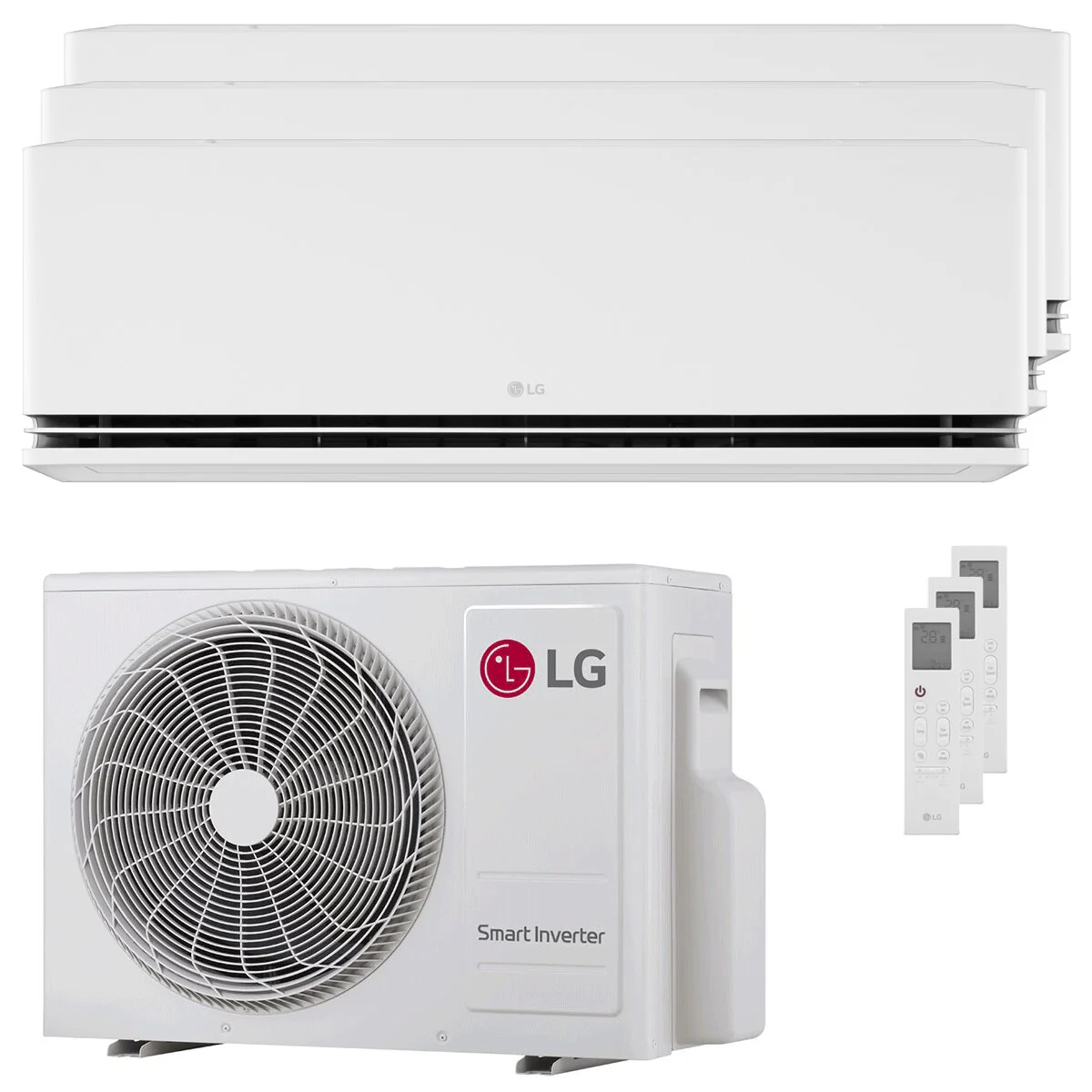 Condizionatore LG DUALCOOL Premium AI trial split 9000+9000+9000 BTU inverter A+++ wifi unità esterna 5.3 kW