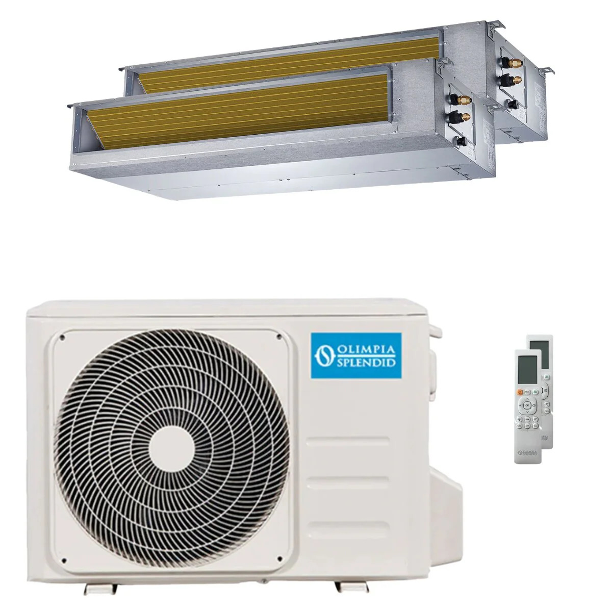 Condizionatore Olimpia Splendid Nexya S6 E Duct dual split 12000+18000 BTU inverter A+  unità esterna 8.2 kW