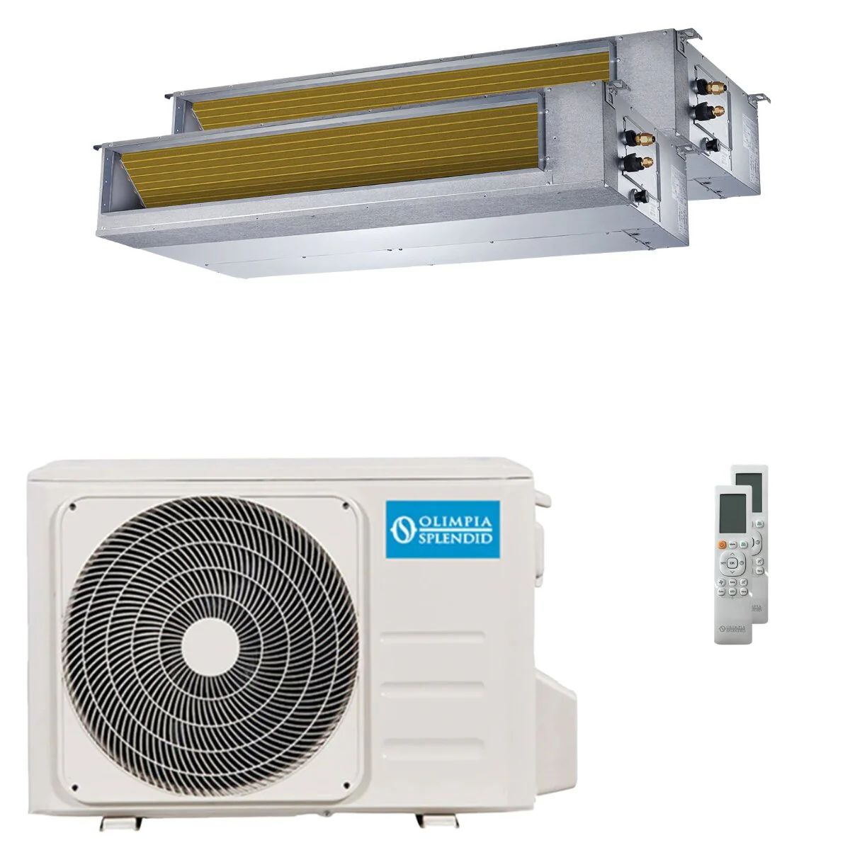Condizionatore Olimpia Splendid Nexya S6 E Duct dual split 9000+12000 BTU inverter A++  unità esterna 5.3 kW