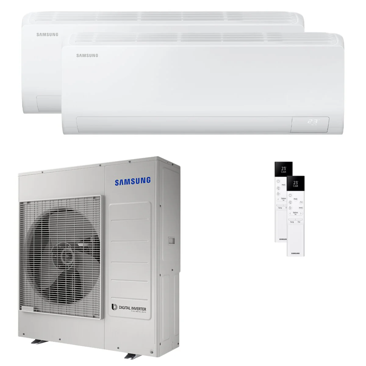 Condizionatore Samsung Cebu S2 dual split 24000+24000 BTU inverter A++ wifi unità esterna 10 kW