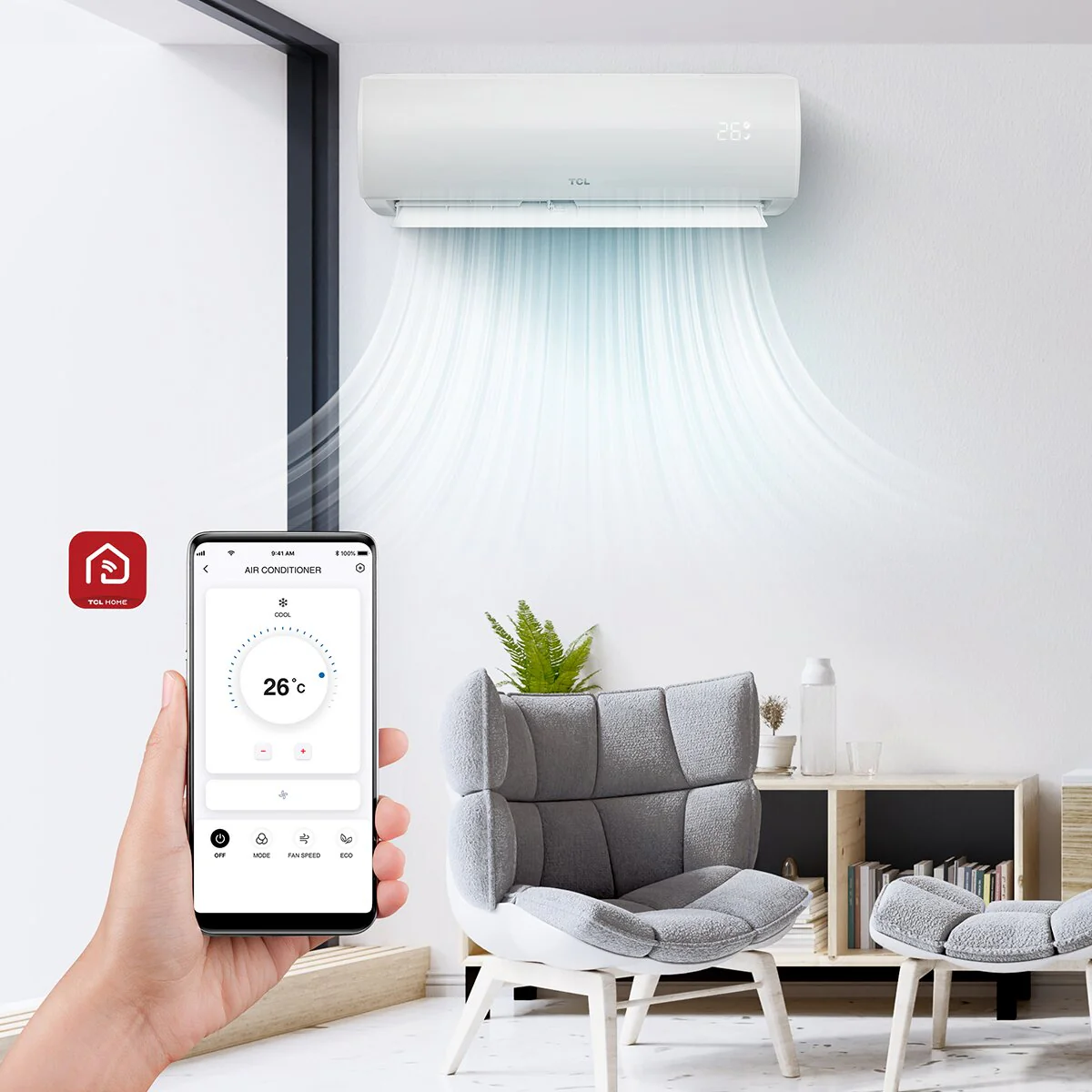 Condizionatore TCL Elite F2 quadri split 9000+9000+9000+9000 BTU inverter A++ wifi unità esterna 9.4 kW - Image 2