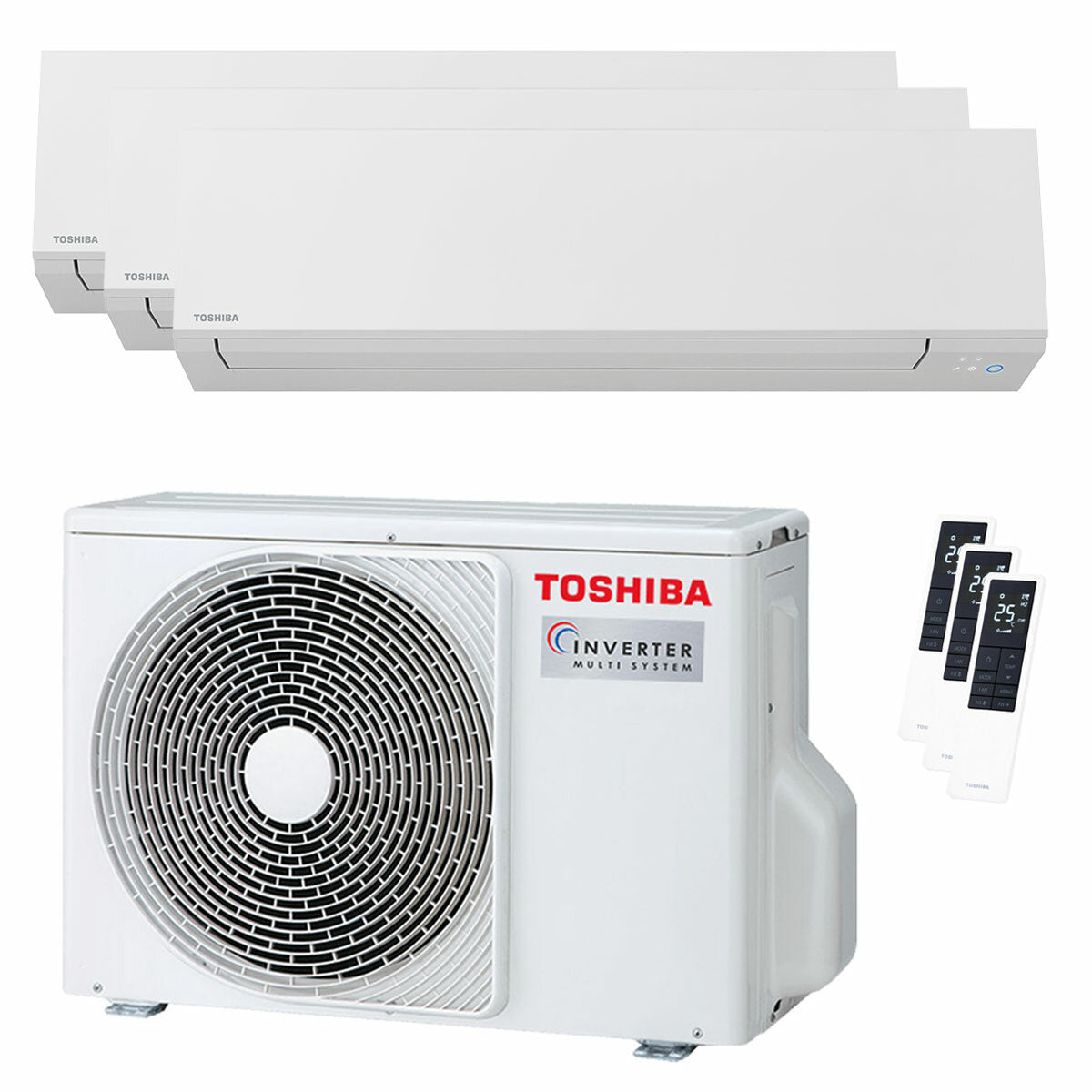 Condizionatore Toshiba SHORAI Edge White trial split 5000+7000+16000 BTU inverter A+++ wifi unità esterna 5.2 kW