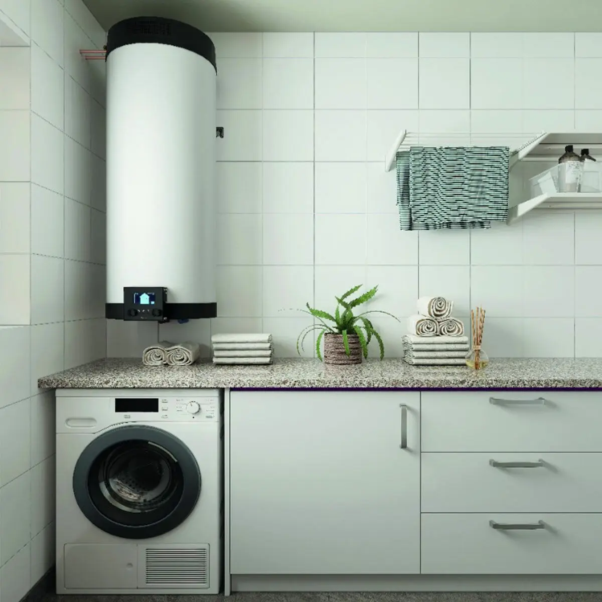 Daikin Multi+ sistema di climatizzazione e acqua calda sanitaria dual split - Unità interne Stylish bianco 7000+7000 BTU - Serbatoio 90 l - Image 6