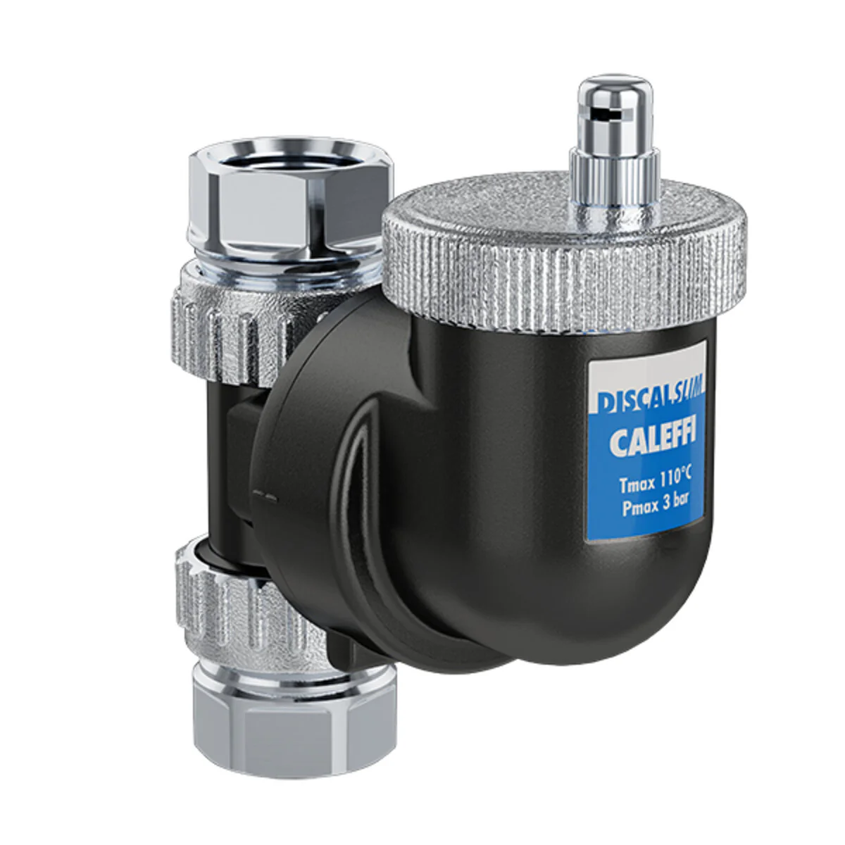 Disaeratore Caleffi discalslim attacchi filettati 3/4" f installazione orizzontale o verticale