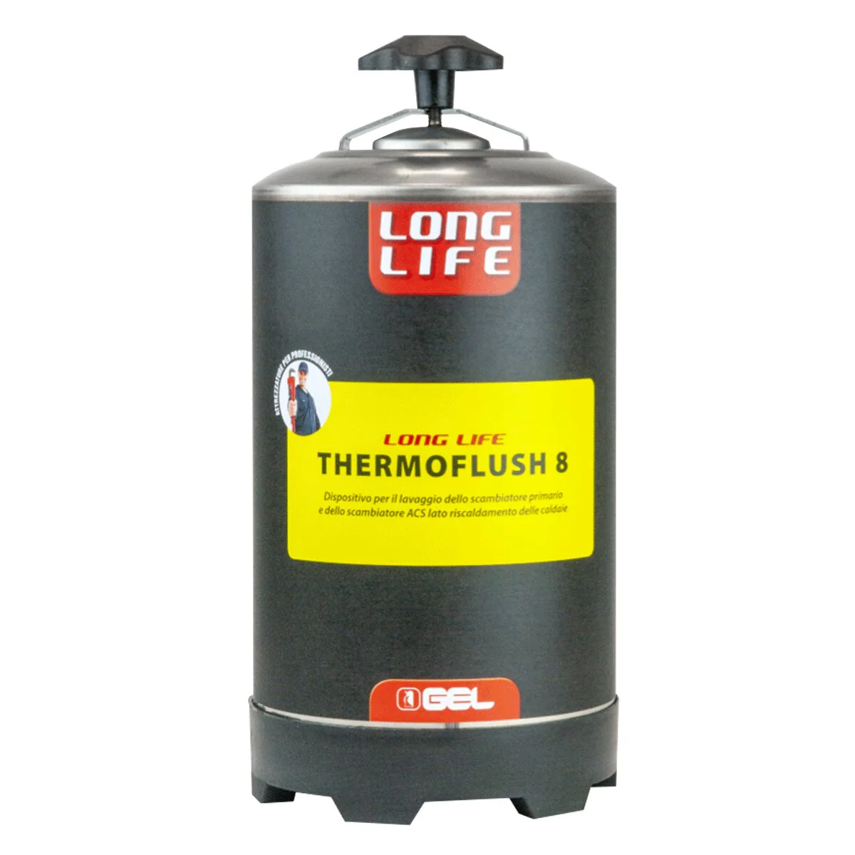 Dispositivo di lavaggio pressurizzabile GEL Long Life Thermoflush 8 per caldaie