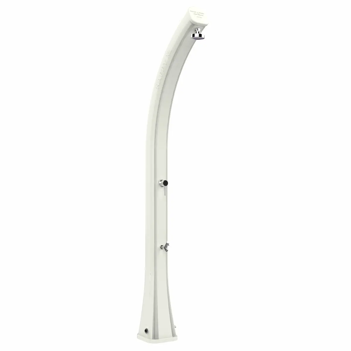 Doccia solare da giardino Arkema Happy XL con lavapiedi 44 litri bianco