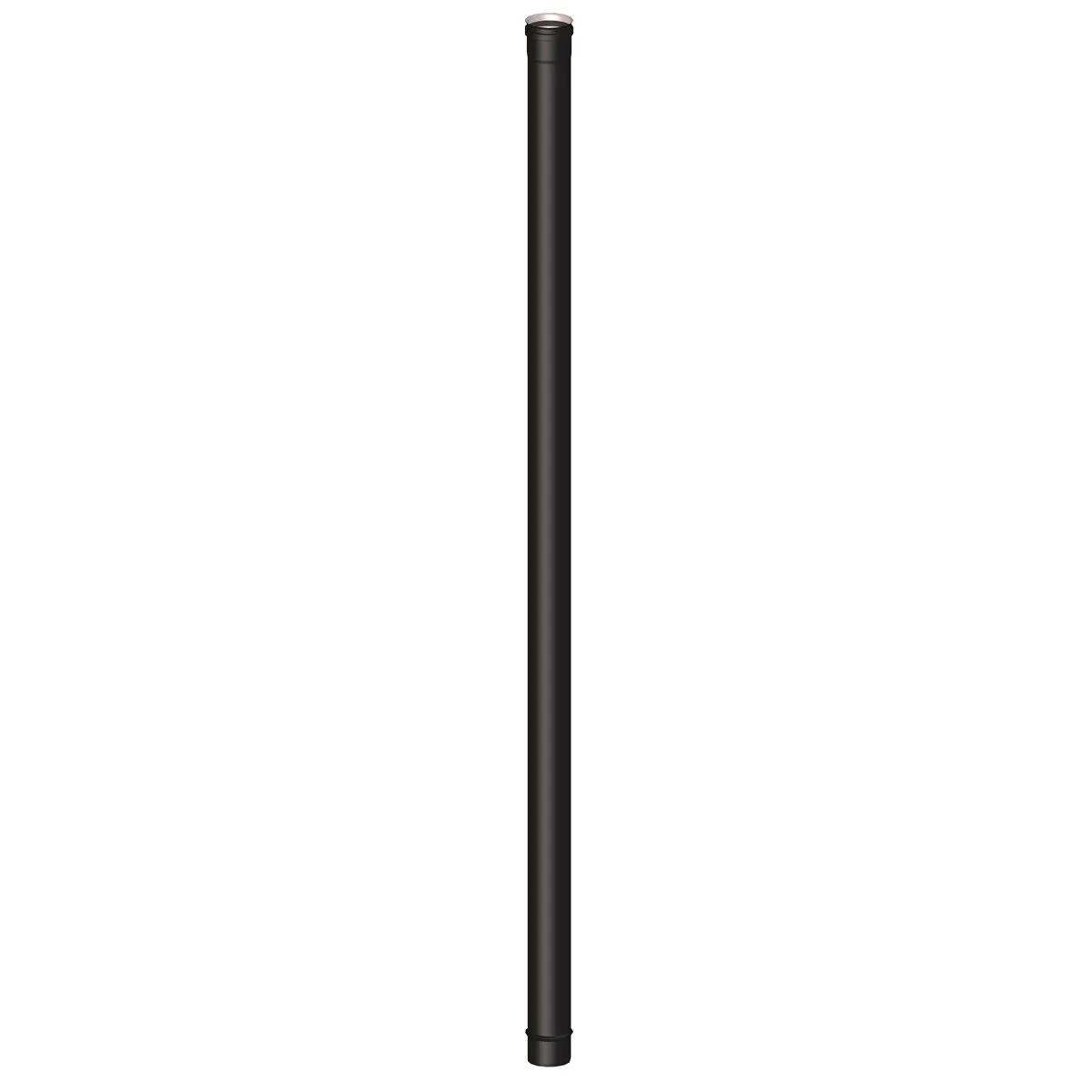 Elemento dritto M/F diam. 100 mm lunghezza 2000 mm scarico fumi stufa a pellet e caldaia a pellet