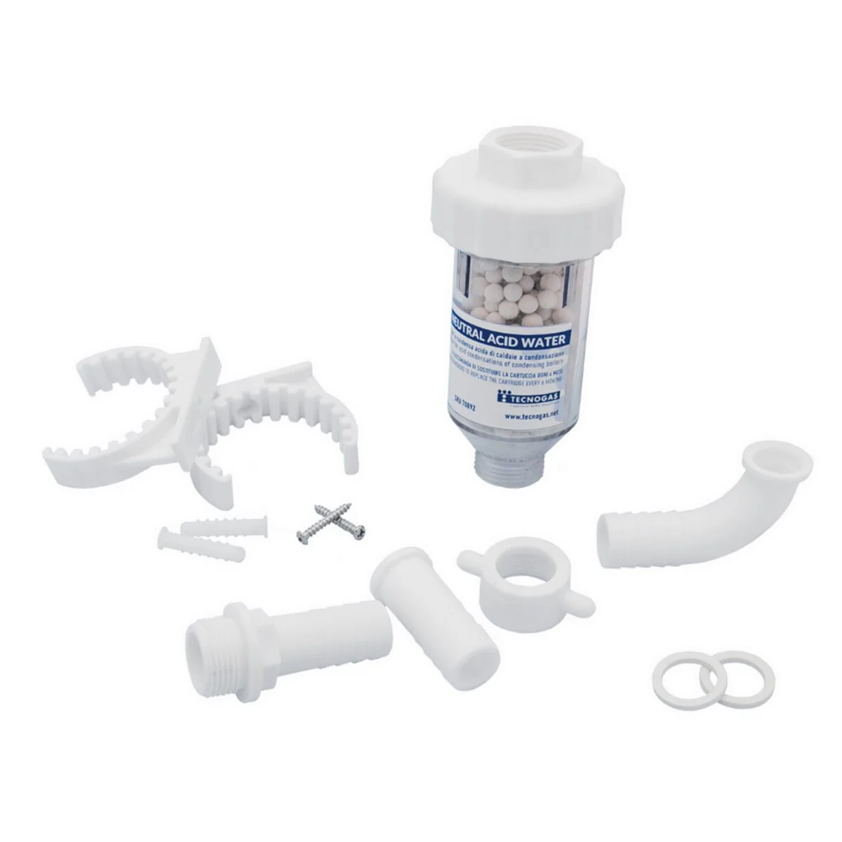Kit installazione caldaia con scarico fumi coassiale universale, defangatore, dosatore di polifosfati e cartuccia neutralizzante - Image 9