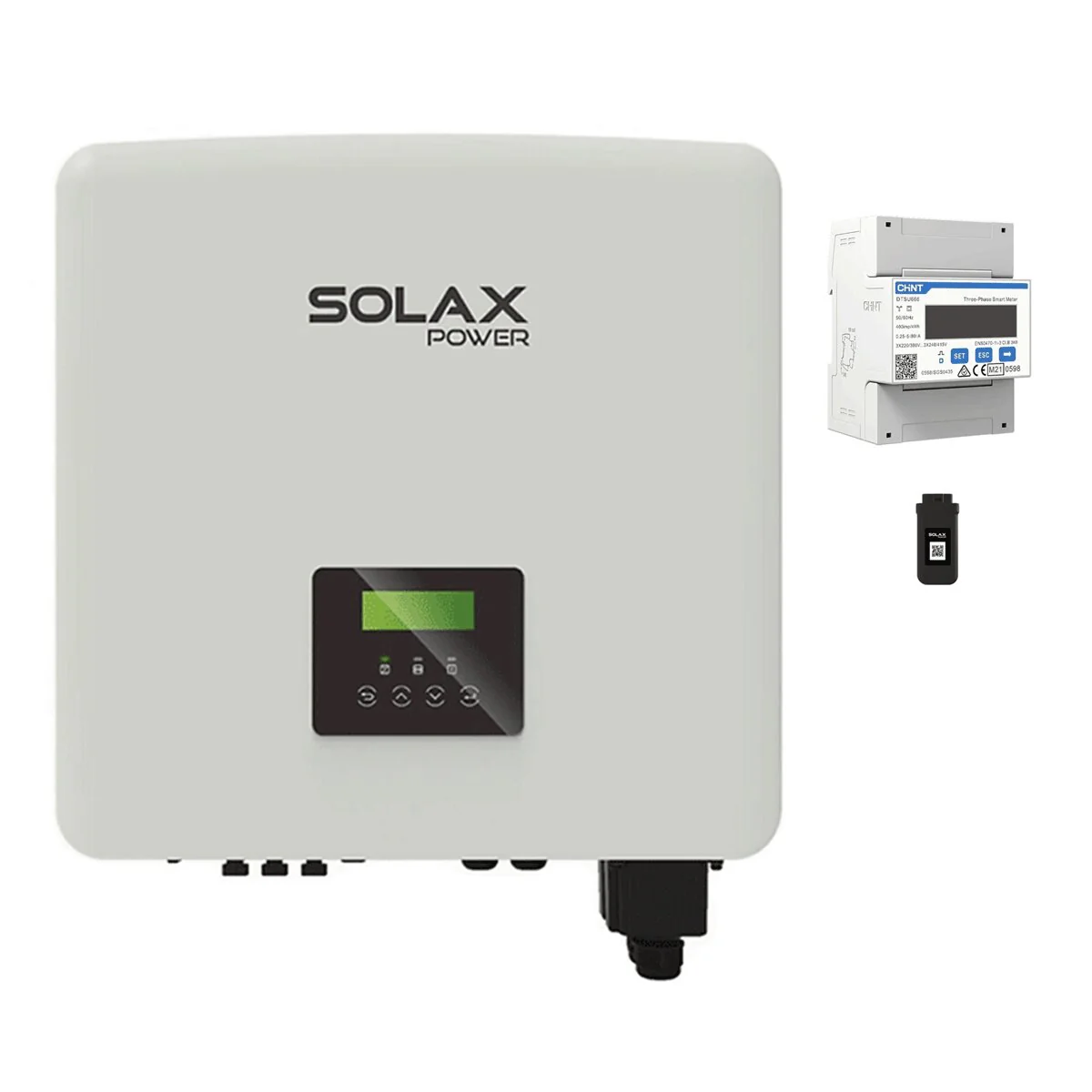 Kit Inverter + Meter + WiFi SolaX con Inverter ibrido SolaX X3 Hybrid 15.0DC G4 15 kW trifase + Meter SolaX DTSU666 trifase + Modulo WiFi SolaX Pocket Wi-Fi 3.0