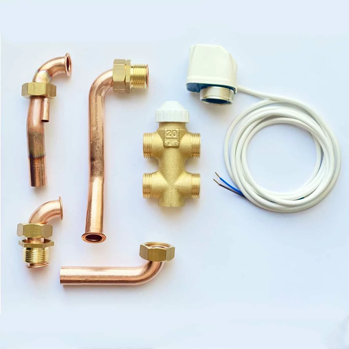 Kit valvola a tre vie 3V2X per ventilconvettori Clivet Aura attacchi acqua sinistri 3/4"