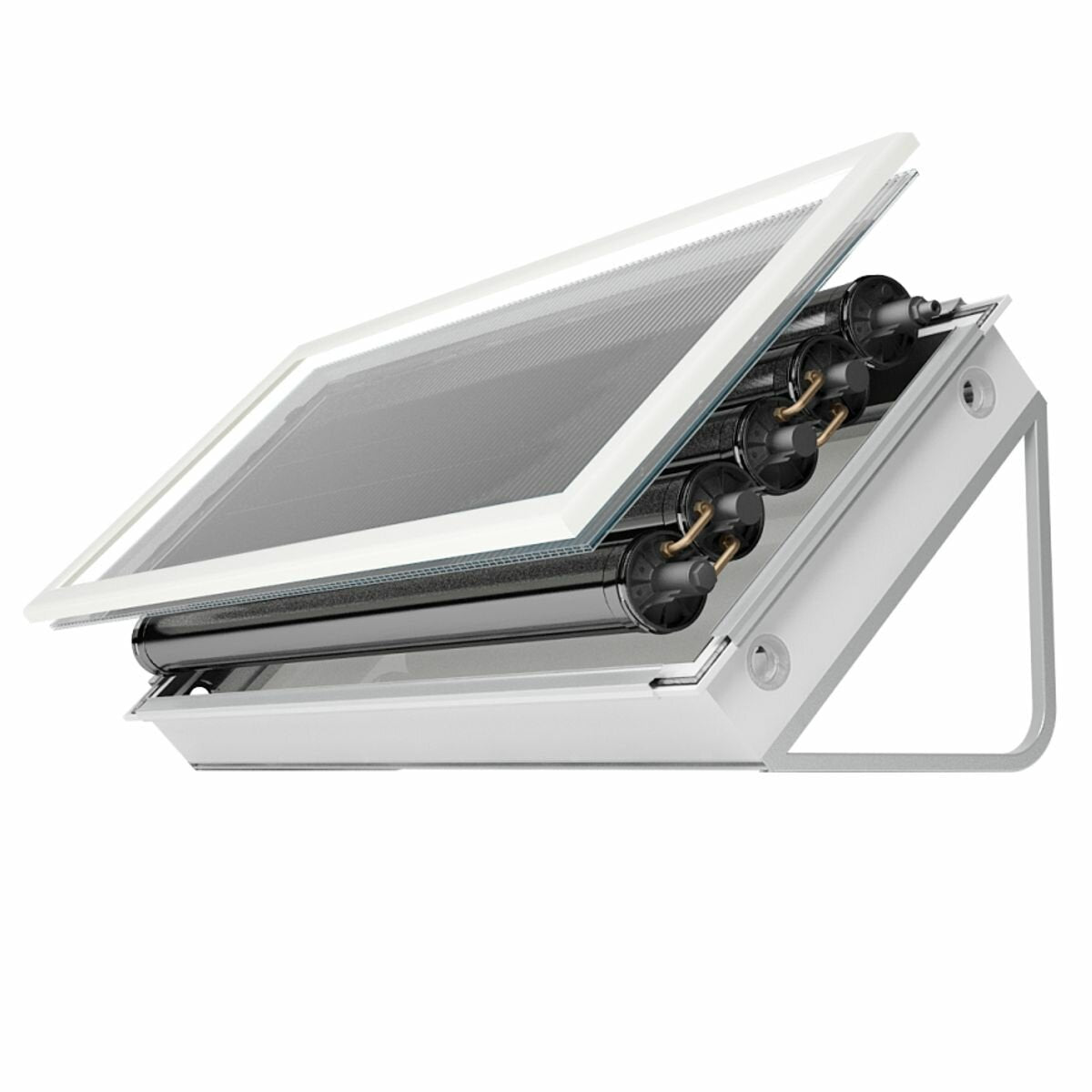 Pannello solare circolazione naturale Pleion Ego 220 bianco 210 litri tetto piano ed inclinato - Image 2