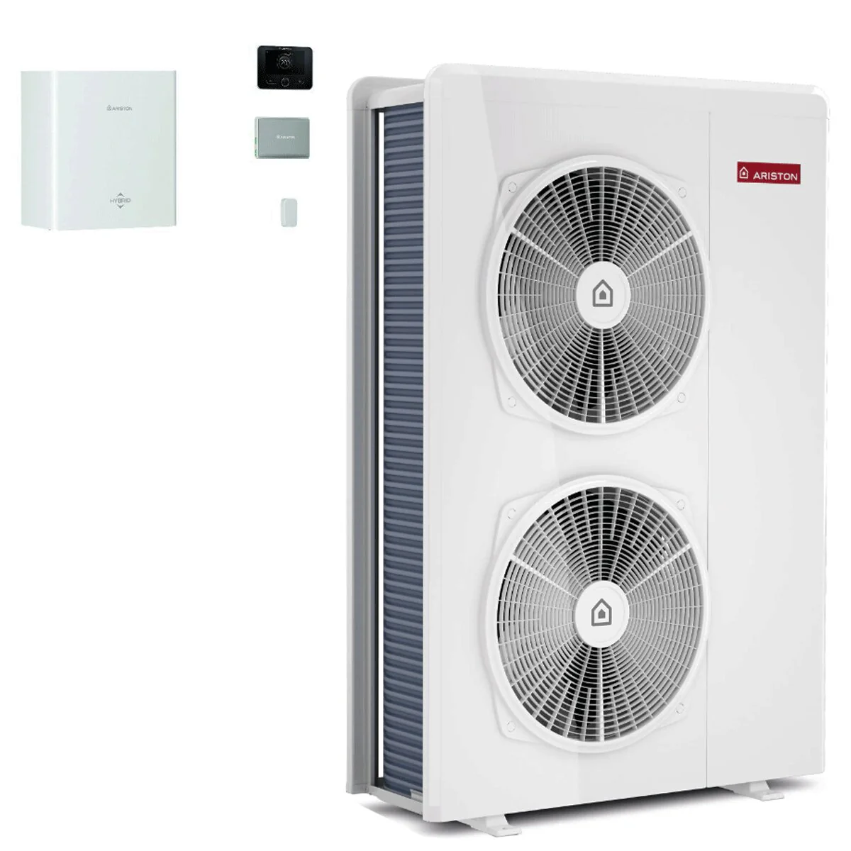 Pompa di calore aria-acqua Ariston Nimbus M Hybrid Universal Net R32 15 kW Inverter monofase A++ WiFi