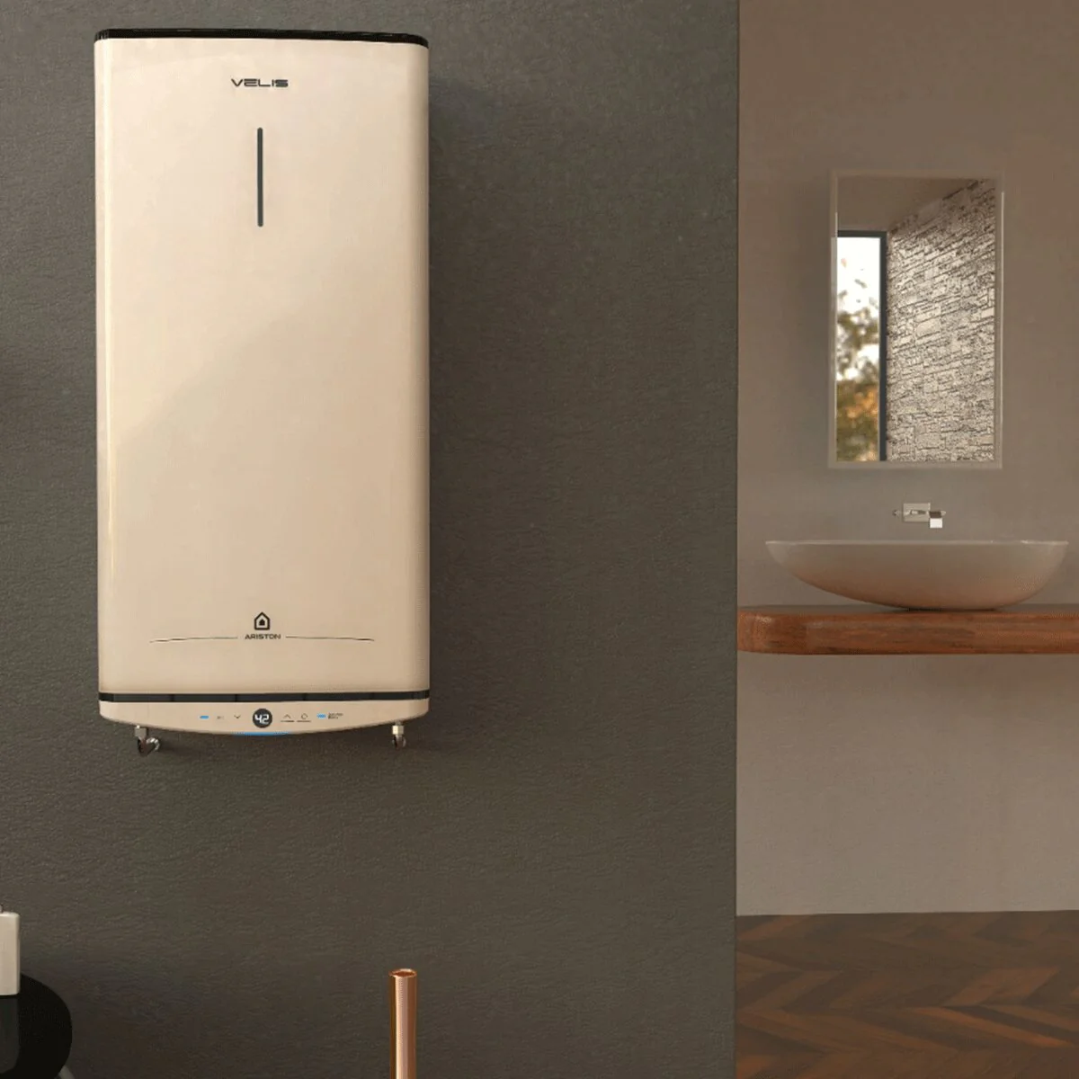 Scaldabagno elettrico Ariston Velis Pro Verticale/Orizzontale 100 Litri - Image 2