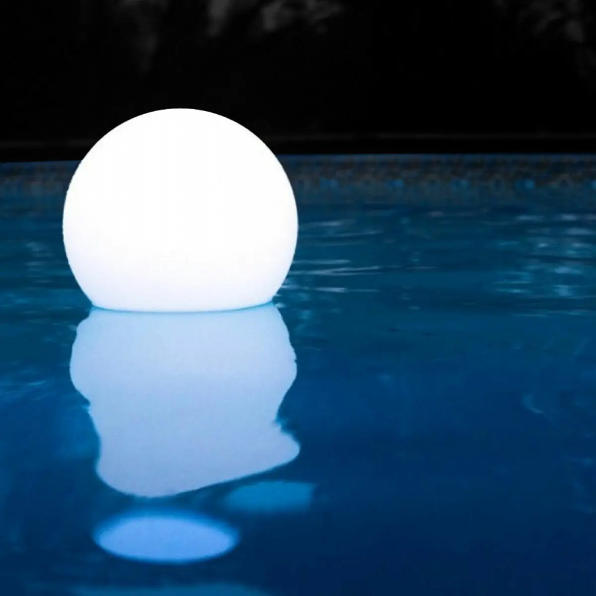 Sfera luminosa da giardino Arkema SF400 in resina LLDPE con pannello fotovoltaico 40 cm - Image 4