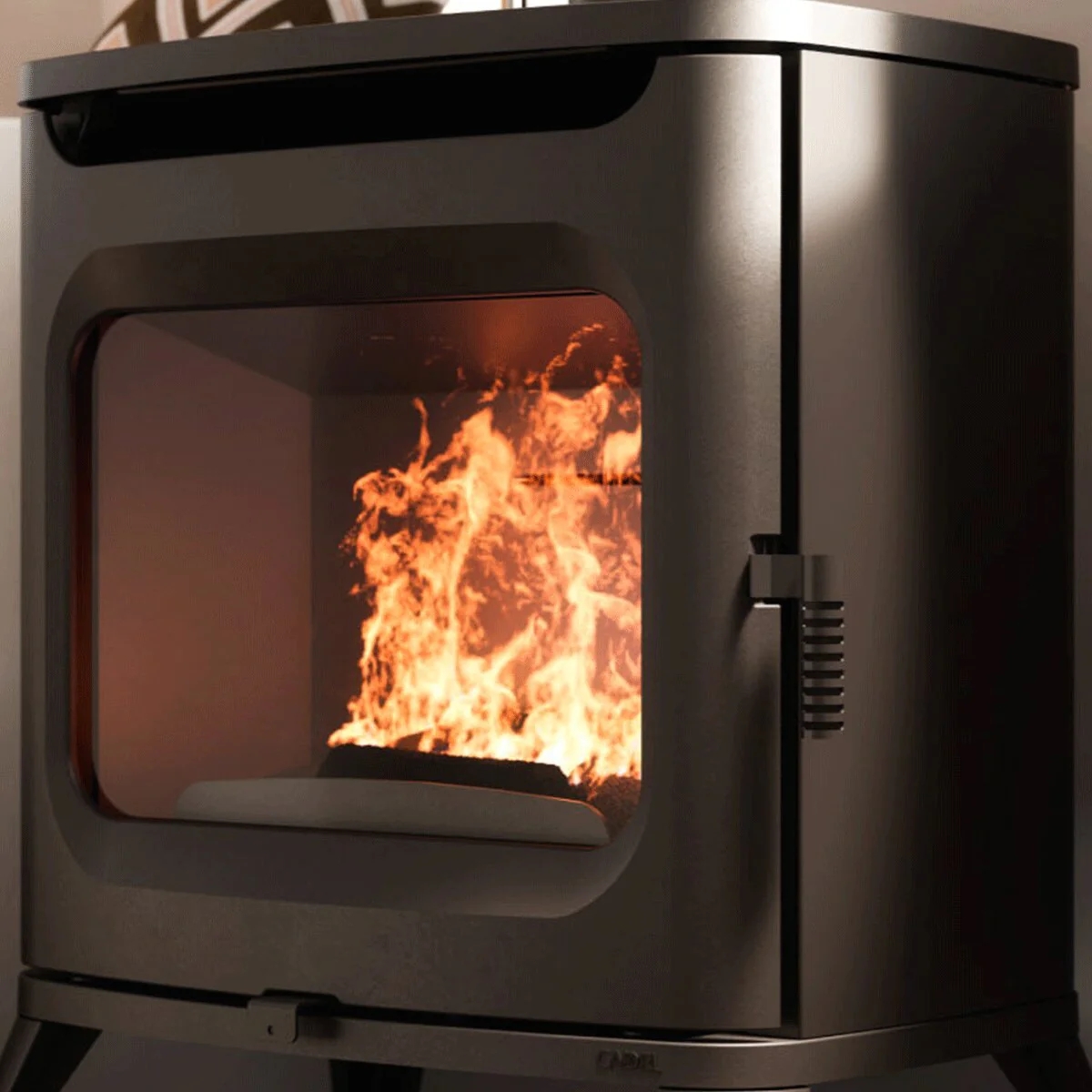Stufa a legna Cadel Hublot 8 7,5 kW ad aria Nero - Image 4