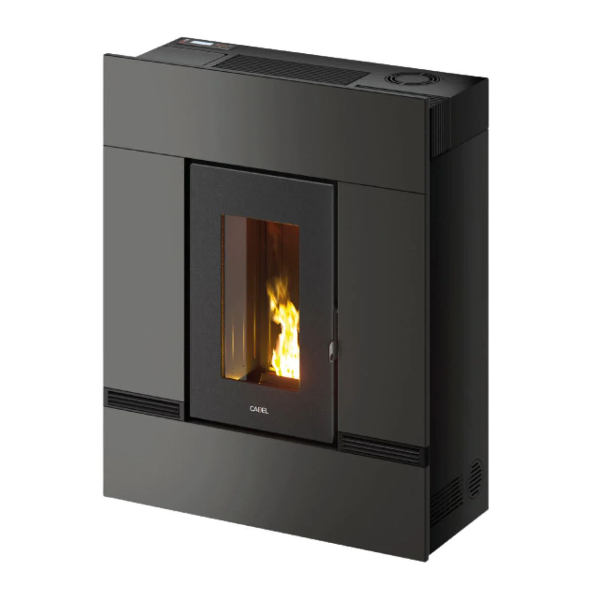 Stufa a pellet Cadel Mithos Plus 12 PS 12 kW ad aria canalizzata - WiFi Antracite