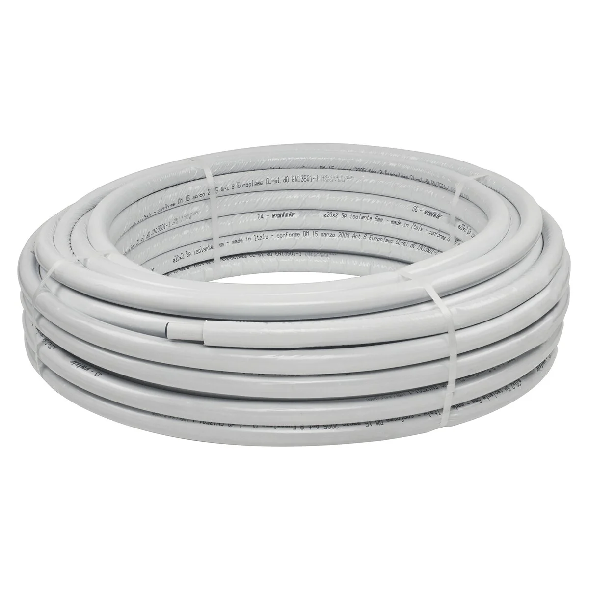 Tubo multistrato Valsir Mixal Ø32X3 mm con guaina isolante 13 mm Grigio 