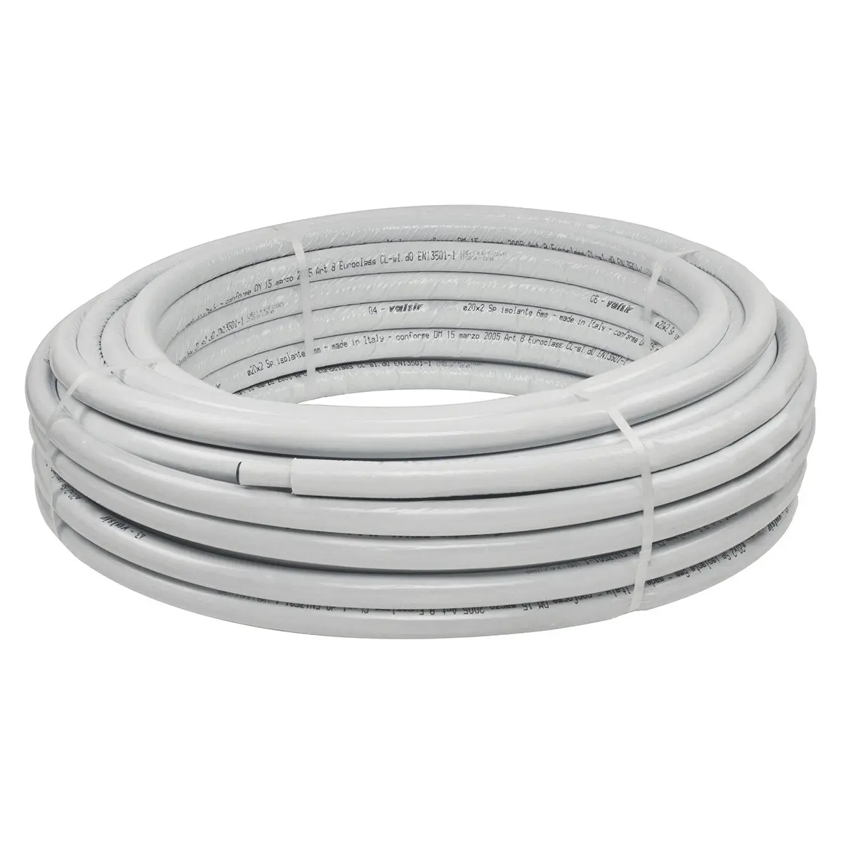 Tubo multistrato Valsir Mixal Ø32X3 mm con guaina isolante da 10 mm Grigio