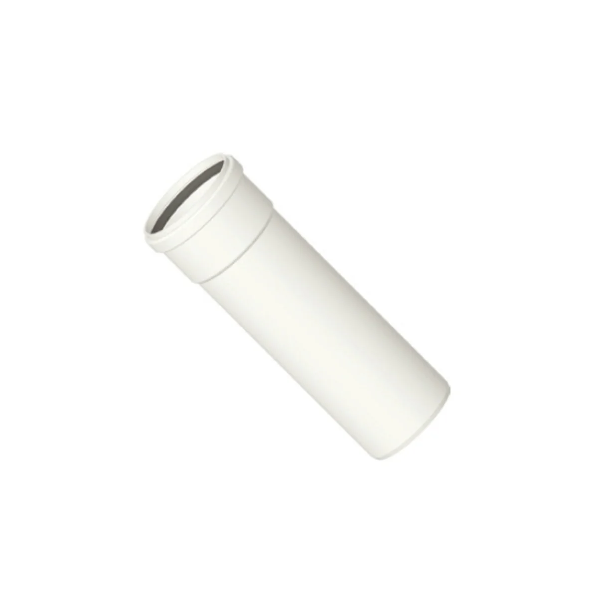 Tubo Scarico Fumi Caldaia a Condensazione Elemento Dritto Diam 125 mm Lunghezza 250 mm M F In pp