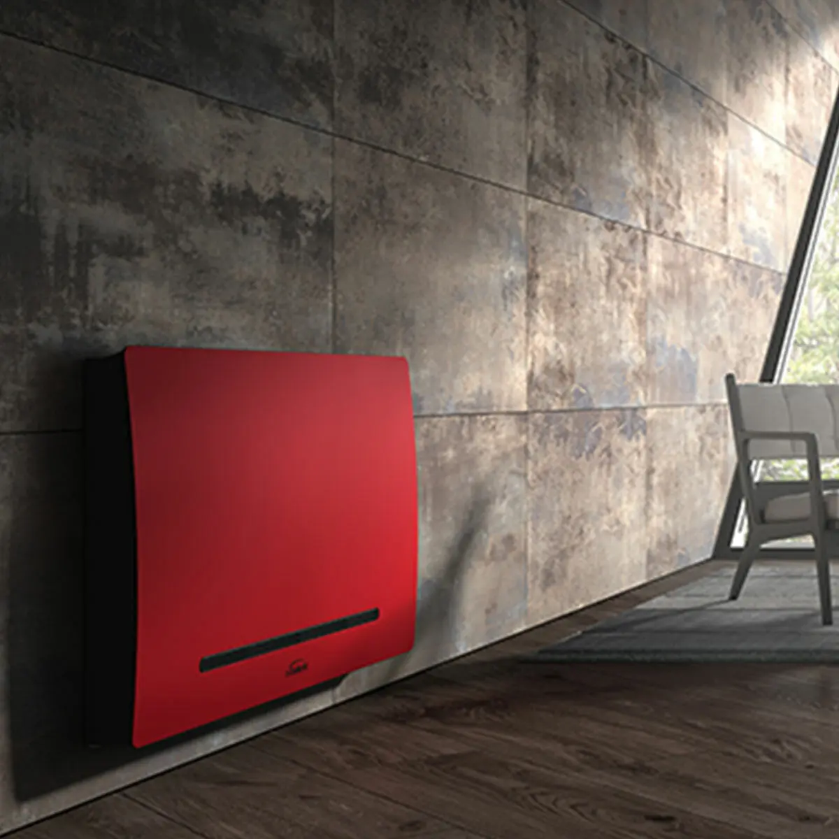 Ventilconvettore Galletti ART-U Metallic Skin Red 10 1,4-1,08 kW rosso - Image 3
